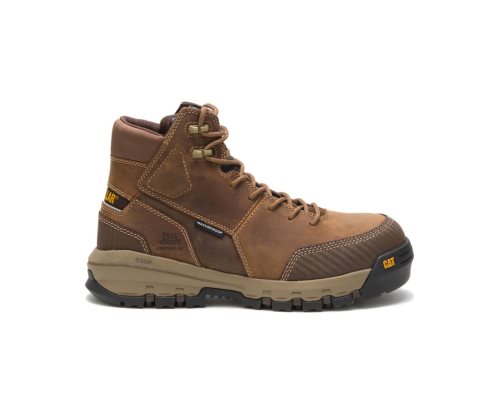 Caterpillar CAT Device Waterproof Composite Toe Moški Delovni Čevlji Temno Bež | CAT-240GD