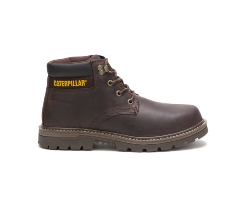 Caterpillar CAT Outbase Steel Toe Moški Delovni Čevlji Kava | CAT-237JB