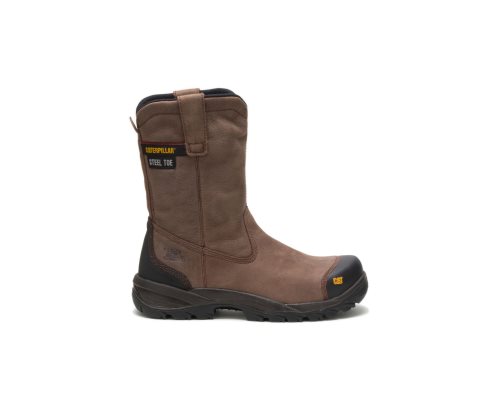 Caterpillar CAT Spur Steel Toe Moški Delovni Čevlji Rjave | CAT-342KM