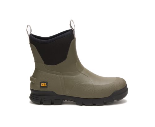 Caterpillar CAT Stormers 6" Boot Moški Gumijasti škornji Olivno Zelene | CAT-860ZD