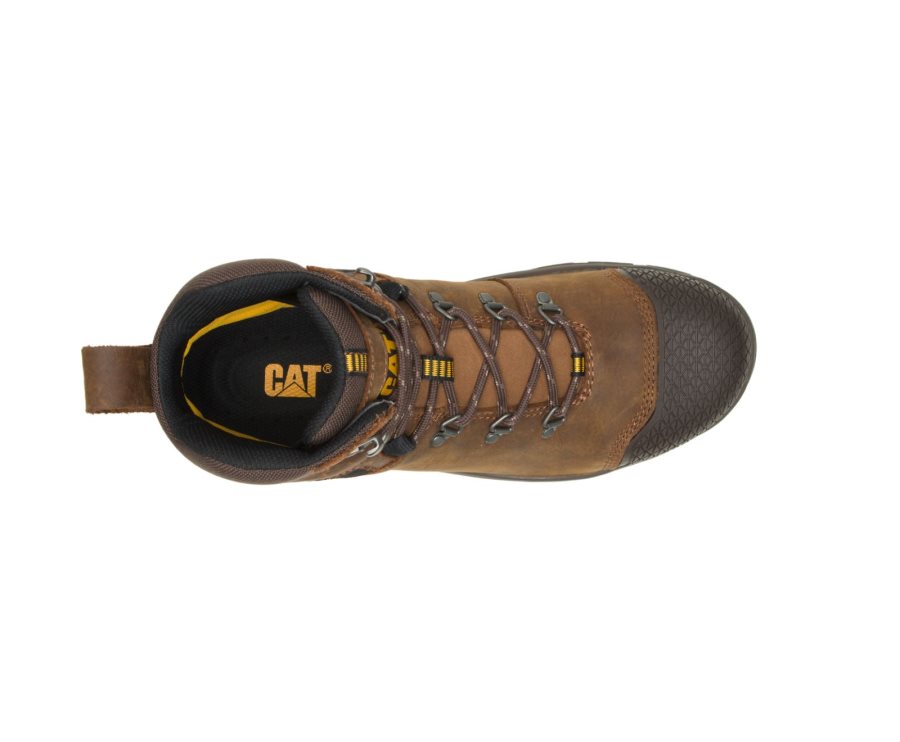 Caterpillar CAT Accomplice X Waterproof Steel Toe Moški Delovni Čevlji Rjave | CAT-128FX