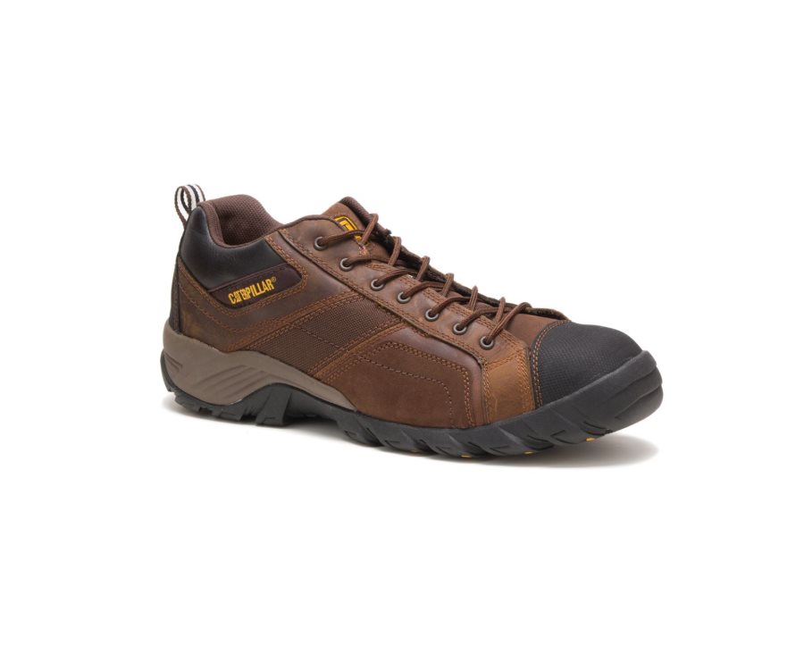 Caterpillar CAT Argon Composite Toe Moški Delovni Čevlji Temno Rjave | CAT-516RK