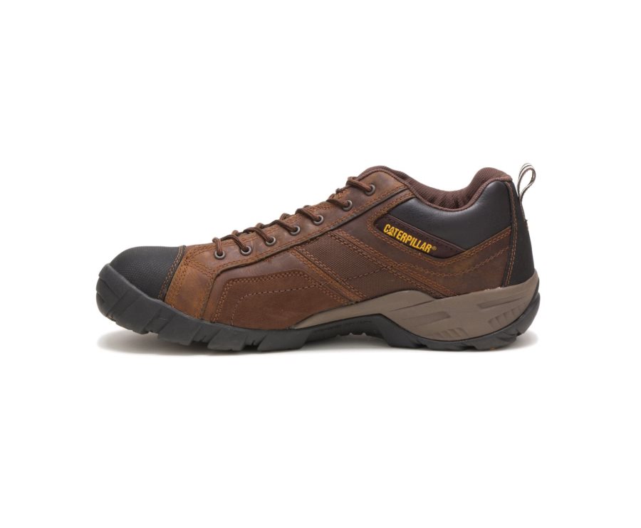 Caterpillar CAT Argon Composite Toe Moški Delovni Čevlji Temno Rjave | CAT-516RK