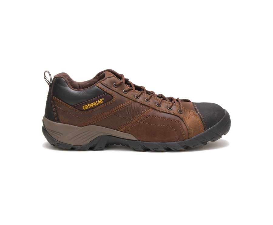 Caterpillar CAT Argon Composite Toe Moški Delovni Čevlji Temno Rjave | CAT-516RK