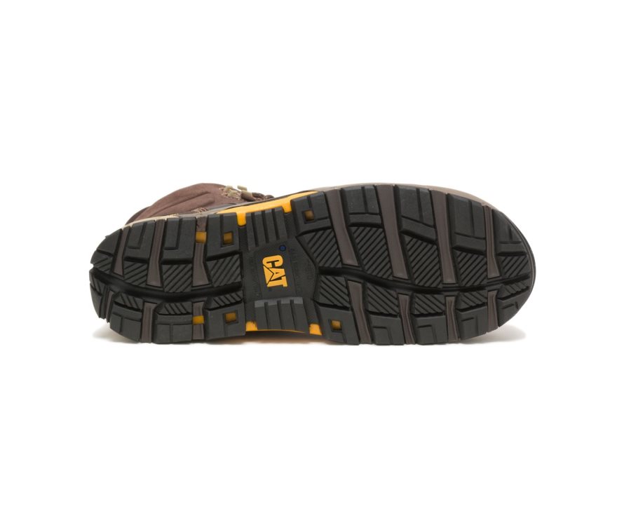 Caterpillar CAT CAT EDGE Waterproof Nano Toe Moški Delovni Čevlji Kava | CAT-695JK