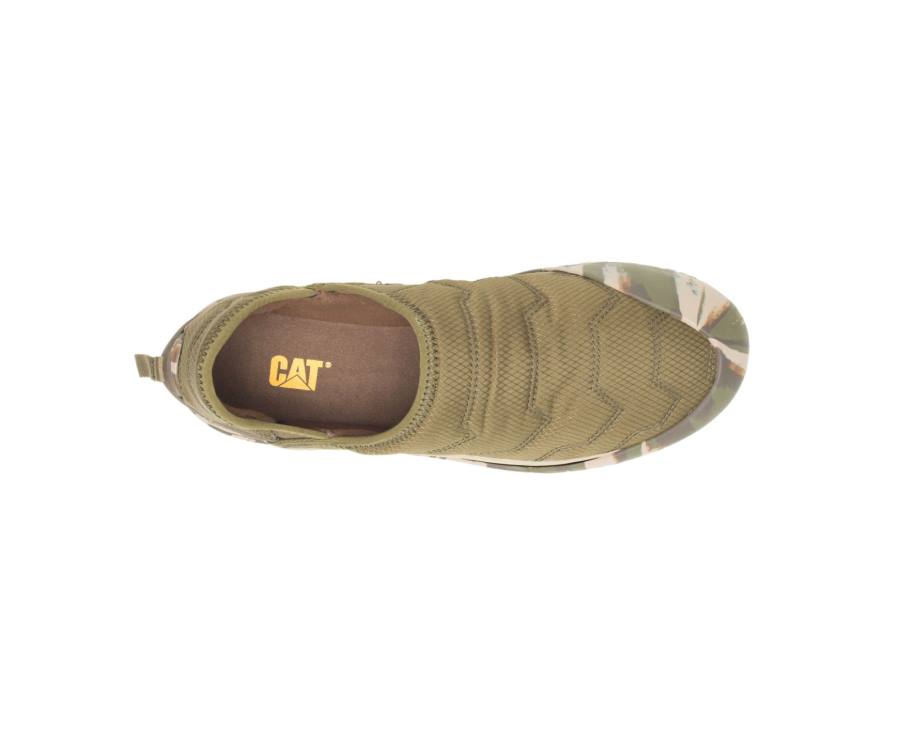 Caterpillar CAT Crossover Slip On Moški Casual Čevlji Temno Olivno Zelene | CAT-829KO