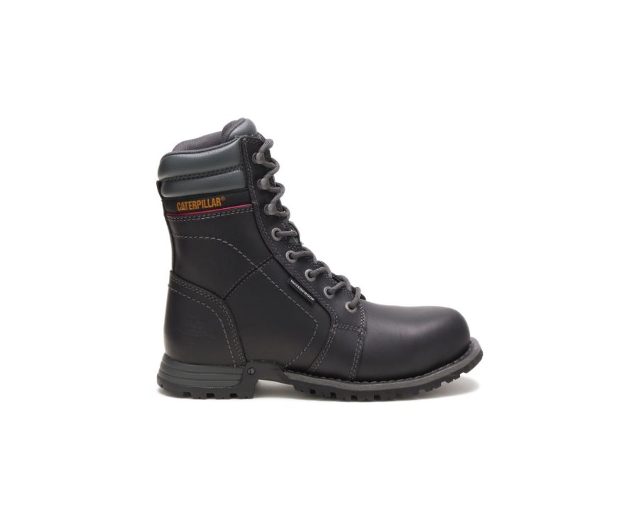 Caterpillar CAT Echo Waterproof Steel Toe Ženske Delovni Čevlji Črne | CAT-385GE