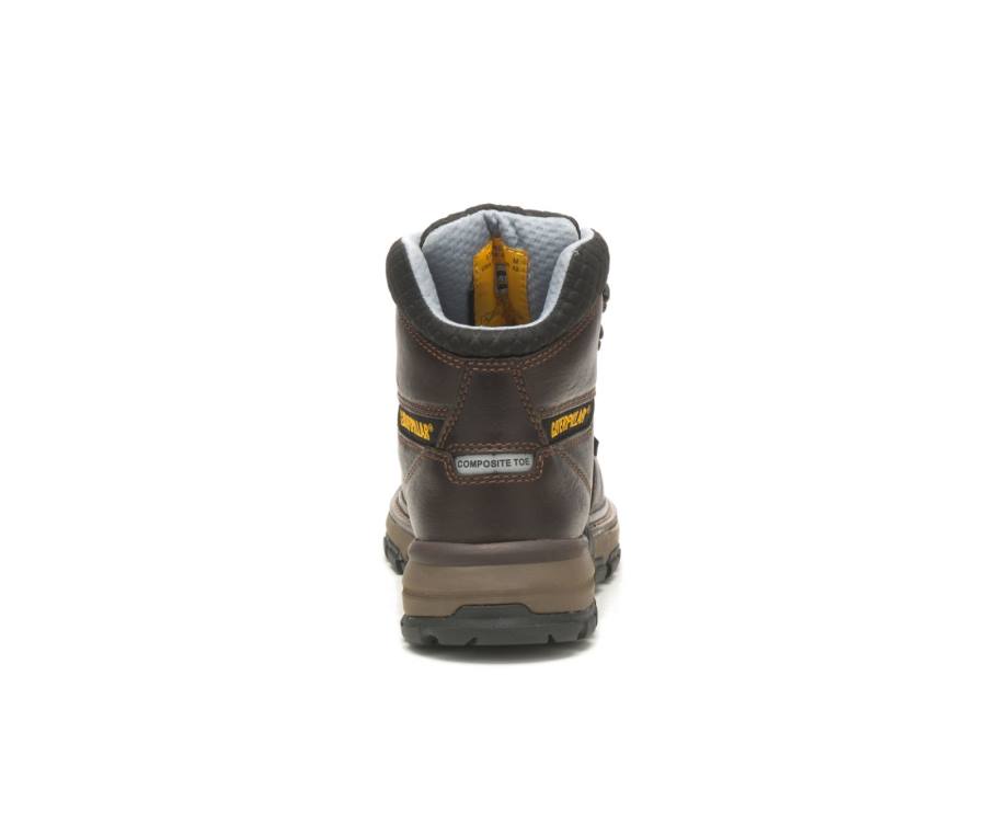 Caterpillar CAT Excavator Superlite Cool Carbon Composite Toe Ženske Delovni Čevlji Temno Rjave | CAT-742KO