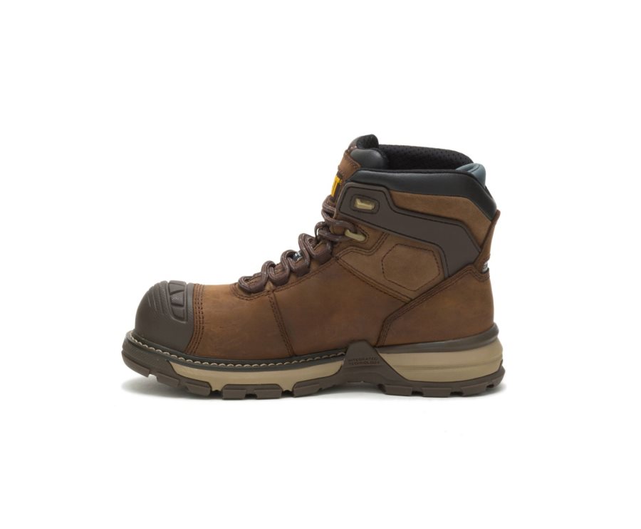 Caterpillar CAT Excavator Superlite Waterproof Thinsulate™ Nano Toe Ženske Delovni Čevlji Temno Rjave | CAT-015KD