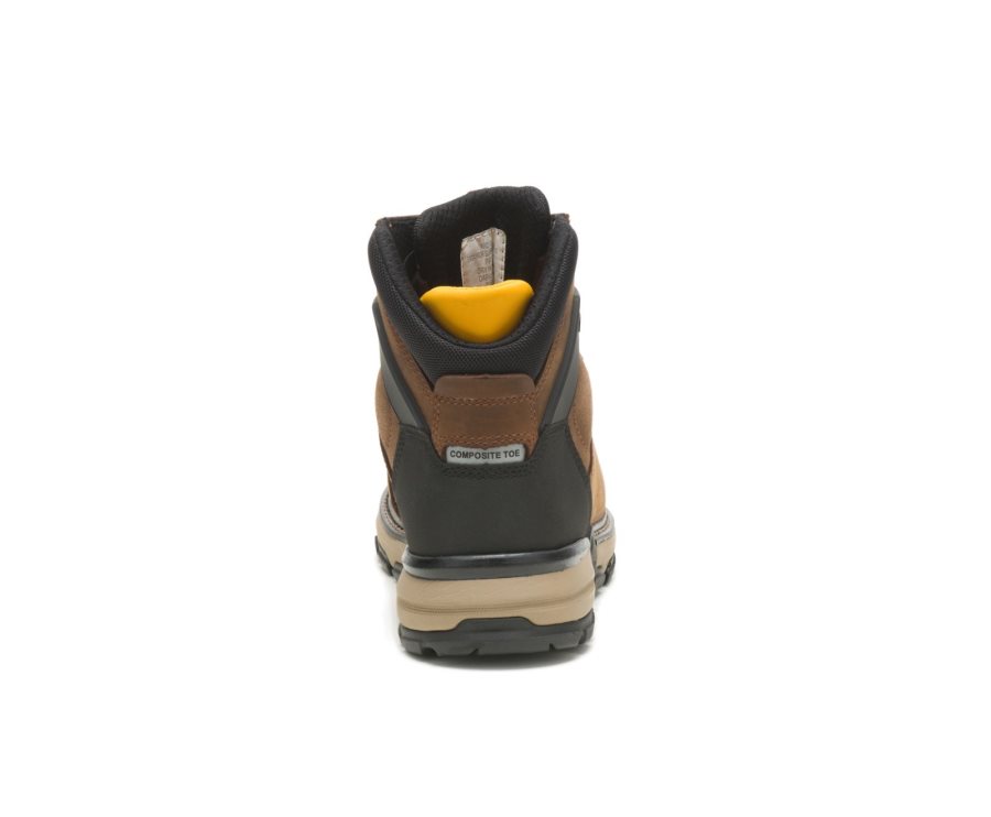 Caterpillar CAT Excavator Superlite Waterproof Thinsulate™ Nano Toe Moški Delovni Čevlji Temno Rjave | CAT-418CQ