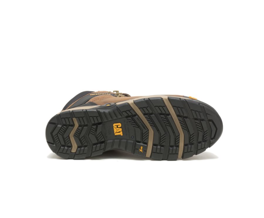 Caterpillar CAT Excavator Superlite Waterproof Thinsulate™ Nano Toe Moški Delovni Čevlji Temno Rjave | CAT-418CQ