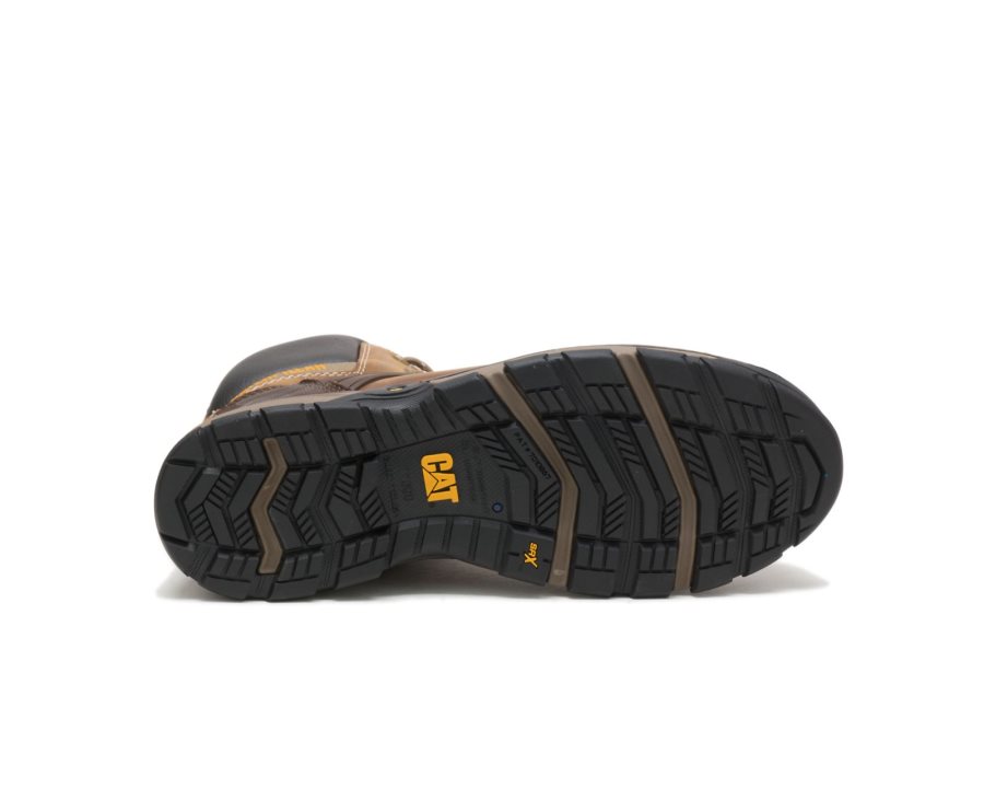 Caterpillar CAT Excavator Superlite Waterproof Nano Toe Moški Delovni Čevlji Temno | CAT-690AM