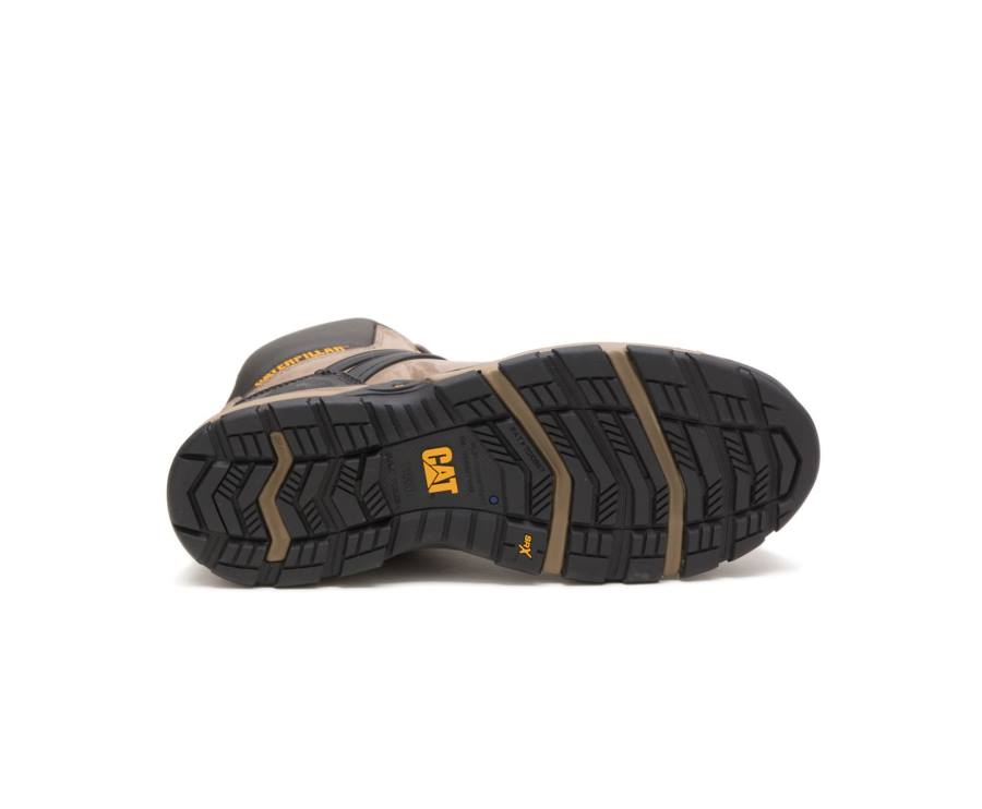 Caterpillar CAT Excavator Superlite Waterproof Carbon Composite Toe Moški Delovni Čevlji Rjave Črne | CAT-802KO