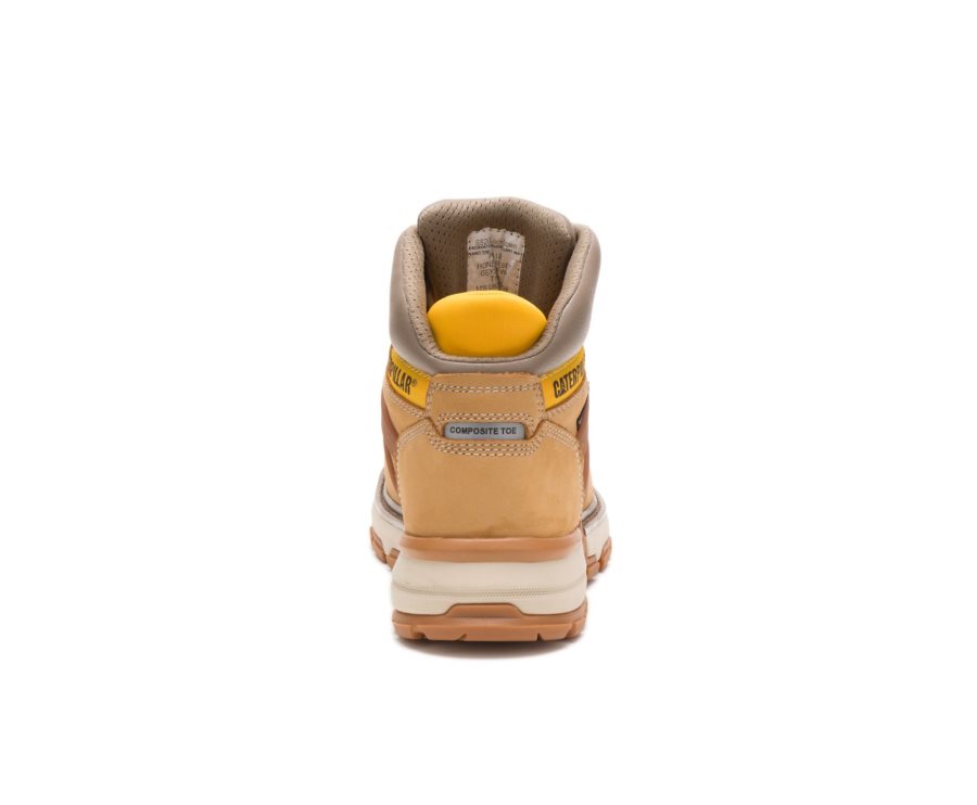 Caterpillar CAT Excavator Superlite Waterproof Nano Toe Moški Delovni Čevlji Rjave | CAT-819QF