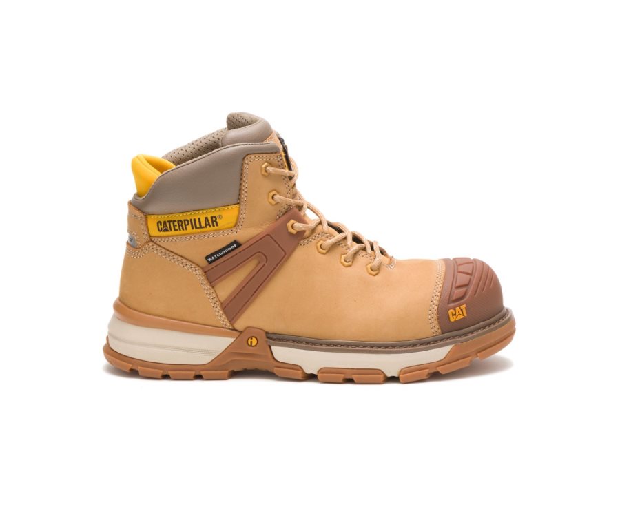 Caterpillar CAT Excavator Superlite Waterproof Nano Toe Moški Delovni Čevlji Rjave | CAT-819QF