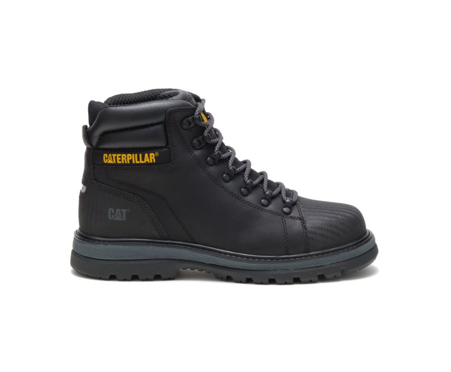 Caterpillar CAT Foxfield Steel Toe Moški Delovni Čevlji Črne | CAT-869XA