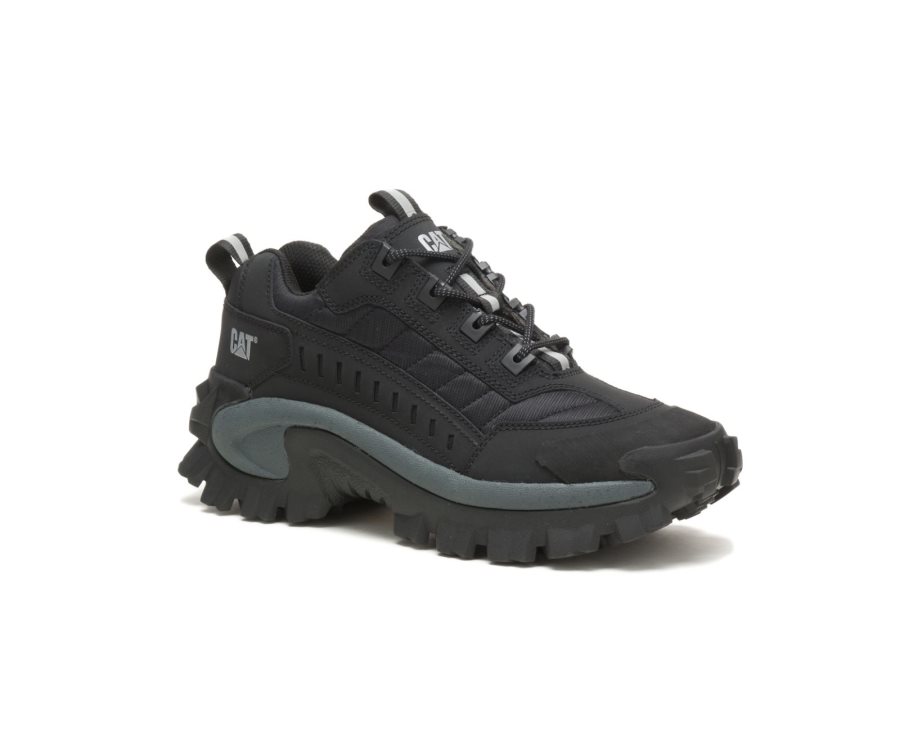 Caterpillar CAT Intruder Shoe Moški Casual Čevlji Črne Temno Sive | CAT-395QH