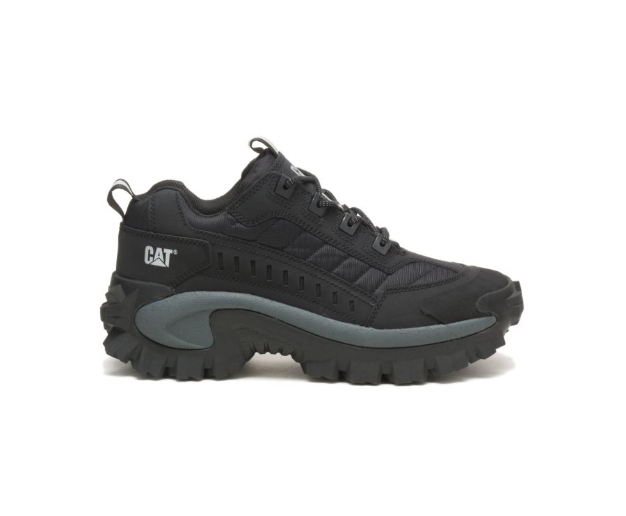 Caterpillar CAT Intruder Shoe Moški Casual Čevlji Črne Temno Sive | CAT-395QH