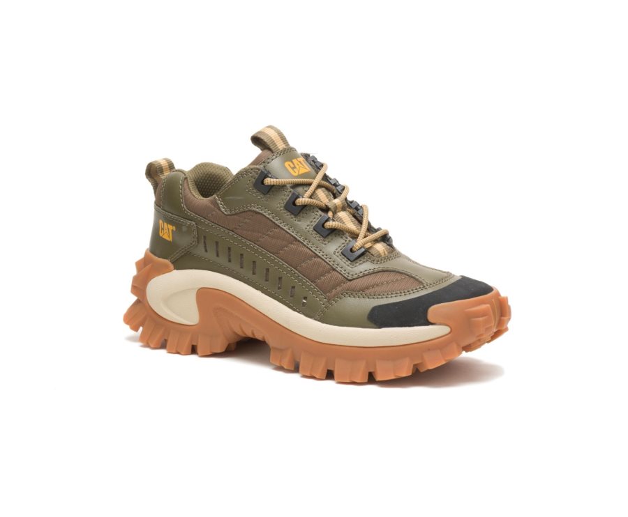 Caterpillar CAT Intruder Shoe Moški Casual Čevlji Temno Olivno Zelene Rjave | CAT-460BA