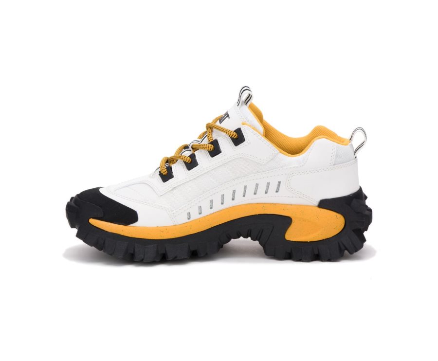 Caterpillar CAT Intruder Shoe Moški Casual Čevlji Bele Rumene | CAT-493ZM