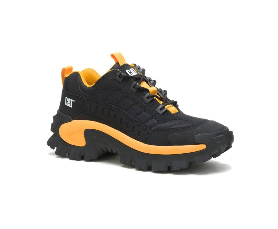 Caterpillar CAT Intruder Shoe Ženske Casual Čevlji Črne Rumene | CAT-758KO