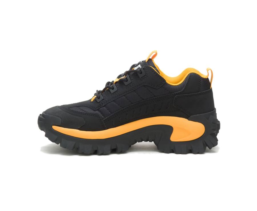 Caterpillar CAT Intruder Shoe Ženske Casual Čevlji Črne Rumene | CAT-758KO