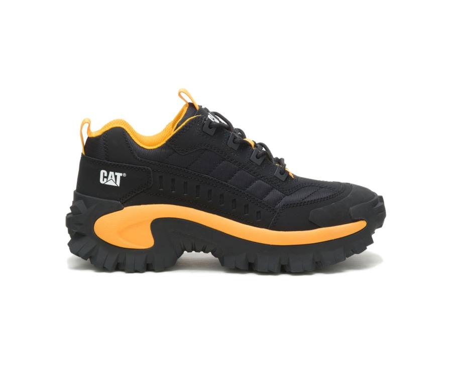 Caterpillar CAT Intruder Shoe Ženske Casual Čevlji Črne Rumene | CAT-758KO