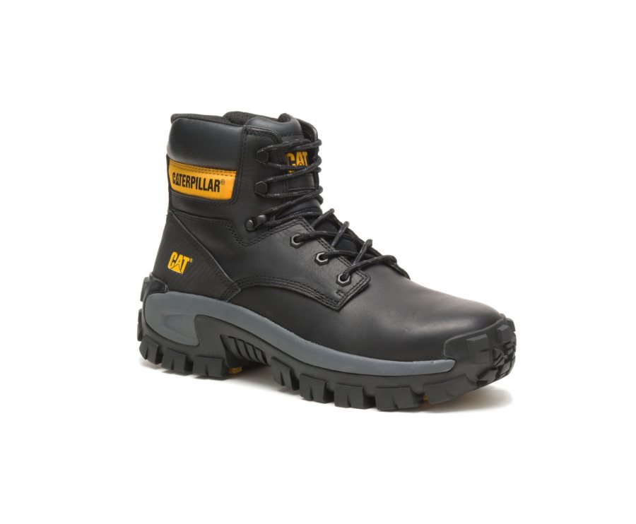 Caterpillar CAT Invader Hi Steel Toe Moški Delovni Čevlji Črne | CAT-856QU