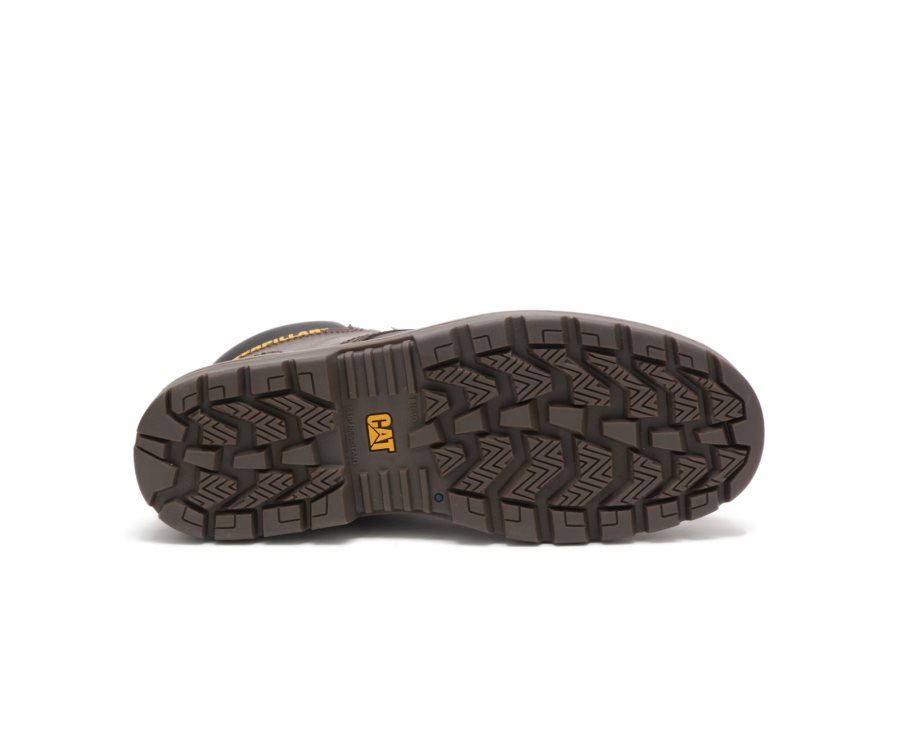 Caterpillar CAT Outbase Steel Toe Moški Delovni Čevlji Kava | CAT-237JB