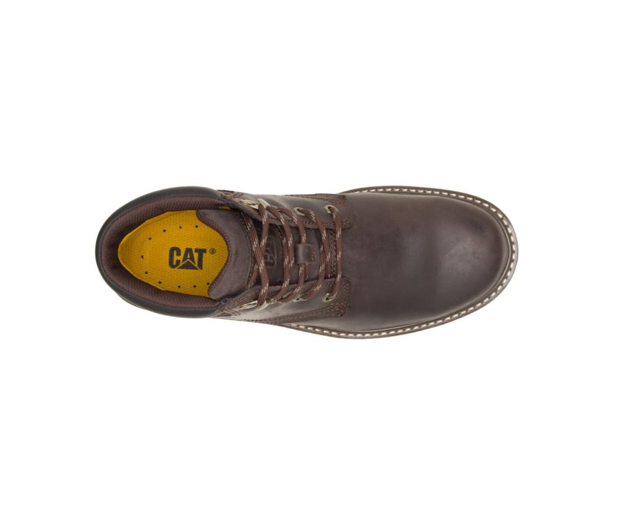 Caterpillar CAT Outbase Steel Toe Moški Delovni Čevlji Kava | CAT-237JB