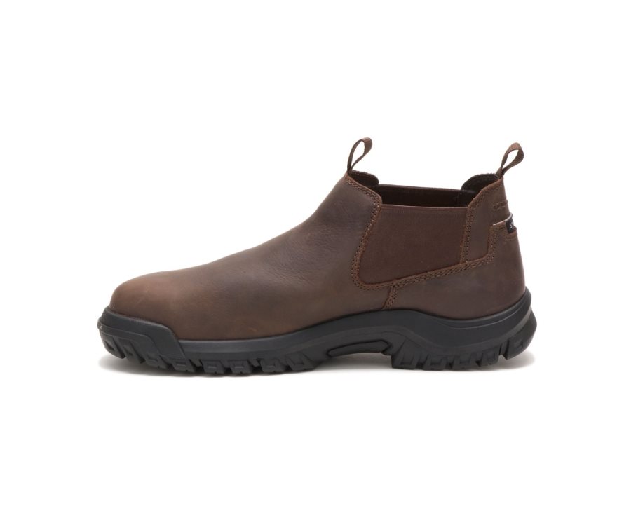 Caterpillar CAT Outline Slip-On Steel Toe Moški Casual Čevlji Rjave | CAT-975DP