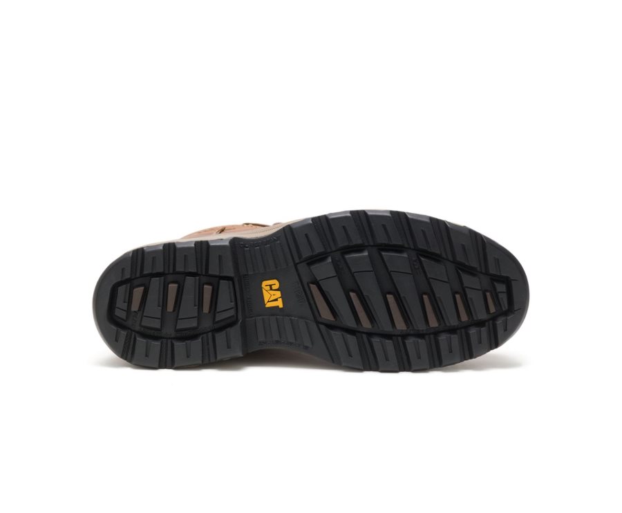 Caterpillar CAT Parker Steel Toe Moški Delovni Čevlji Temno Bež | CAT-753XP