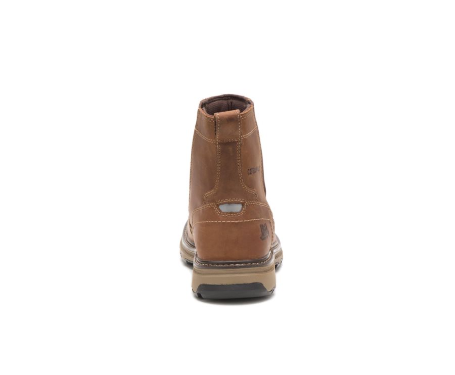 Caterpillar CAT Pelton Work Boot Moški Delovni Čevlji Temno Bež | CAT-915TM