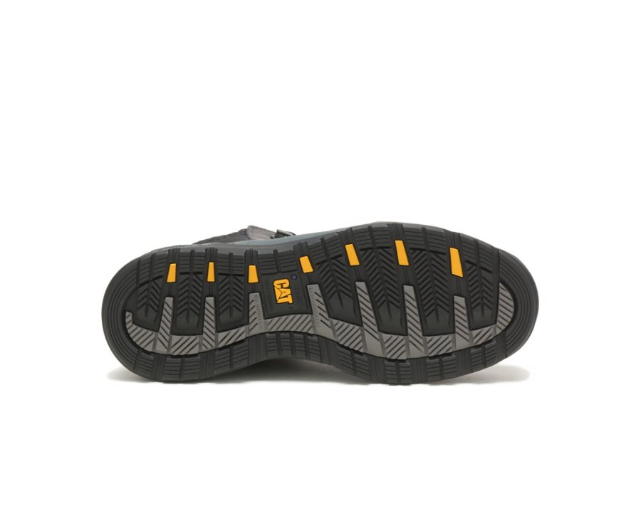 Caterpillar CAT Provoke Mid Waterproof Alloy Toe Moški Delovni Čevlji Črne Sive | CAT-098VZ