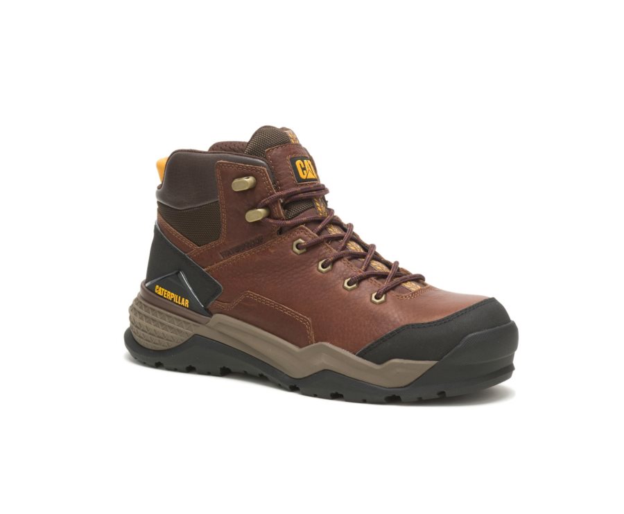 Caterpillar CAT Provoke Mid Waterproof Alloy Toe Moški Delovni Čevlji Bakrene | CAT-230UP