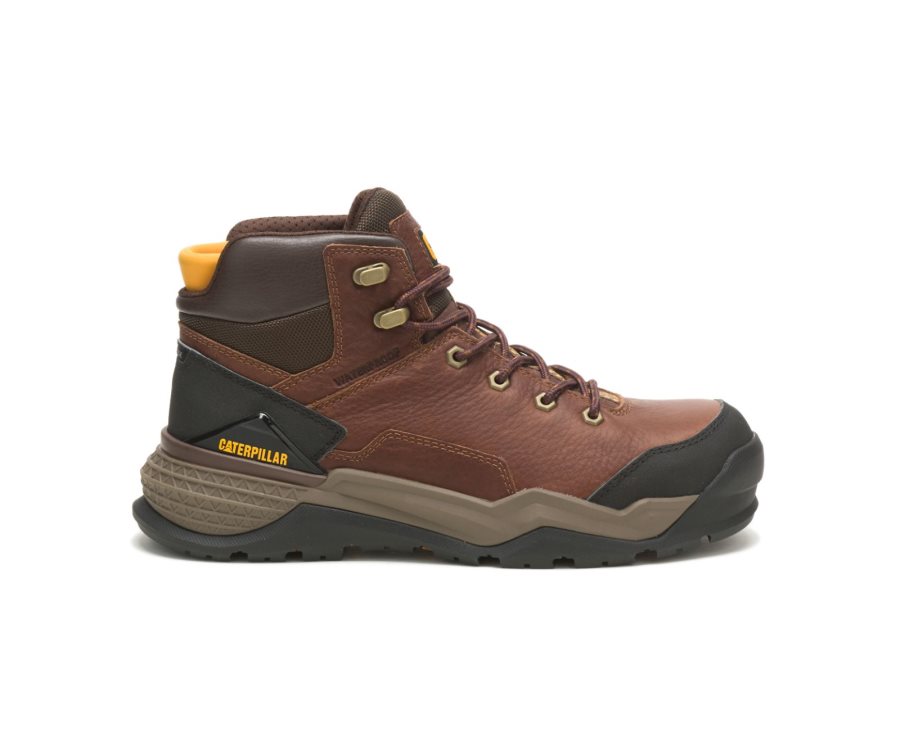 Caterpillar CAT Provoke Mid Waterproof Alloy Toe Moški Delovni Čevlji Bakrene | CAT-230UP