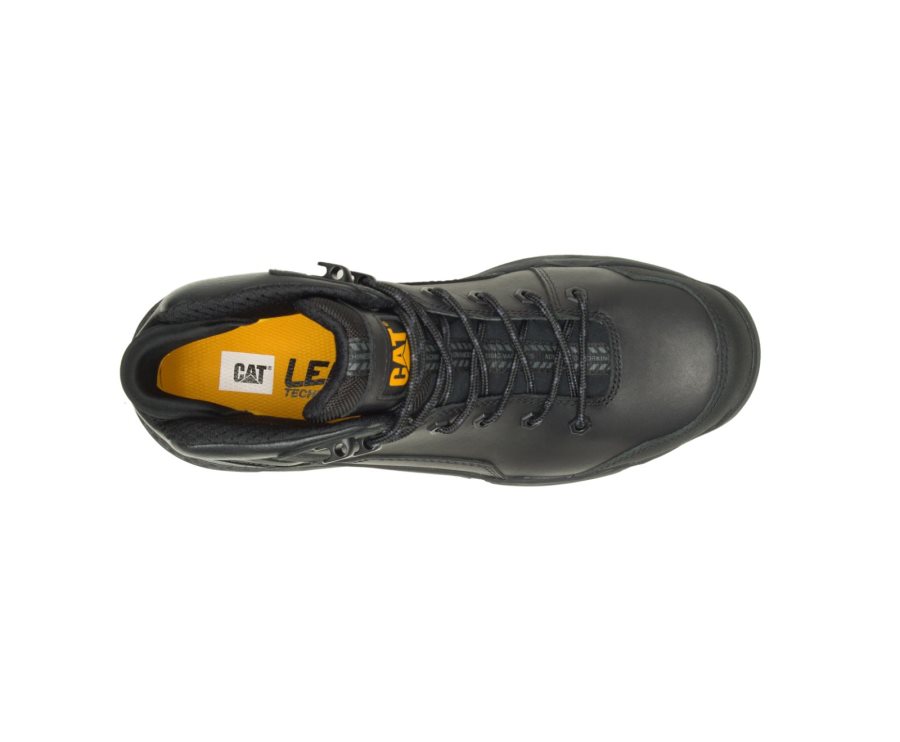 Caterpillar CAT Provoke Mid Waterproof Alloy Toe Moški Delovni Čevlji Črne | CAT-857DK