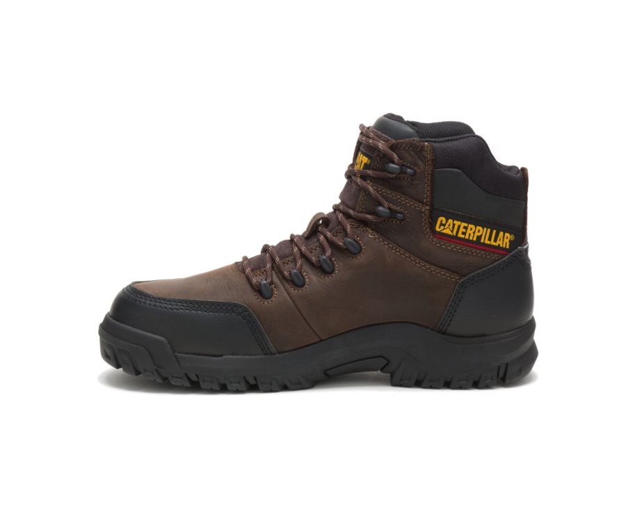 Caterpillar CAT Resorption Waterproof Composite Toe Moški Delovni Čevlji Rjave | CAT-621JO