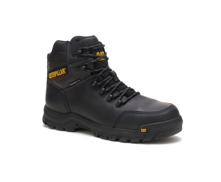 Caterpillar CAT Resorption Waterproof Composite Toe Moški Delovni Čevlji Črne | CAT-679HC