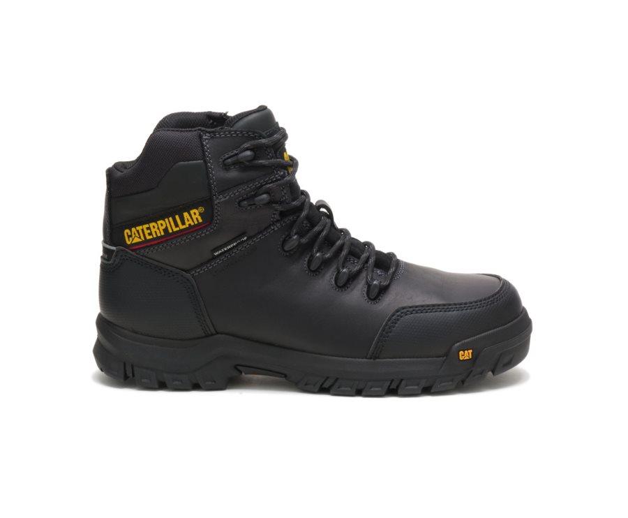 Caterpillar CAT Resorption Waterproof Composite Toe Moški Delovni Čevlji Črne | CAT-679HC