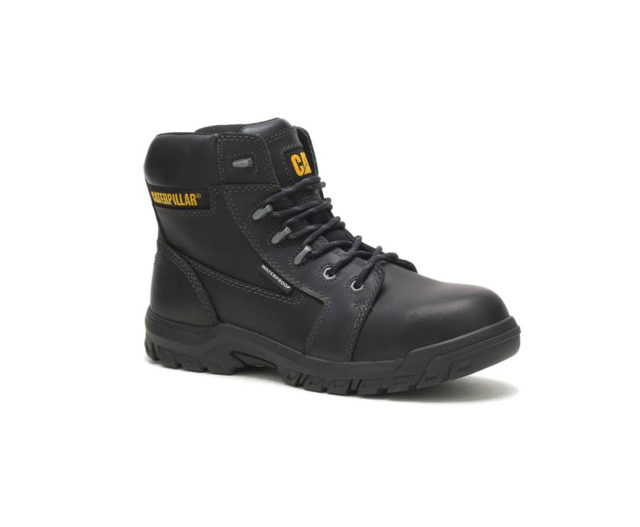 Caterpillar CAT Resorption Waterproof Composite Toe Ženske Delovni Čevlji Črne | CAT-738KO