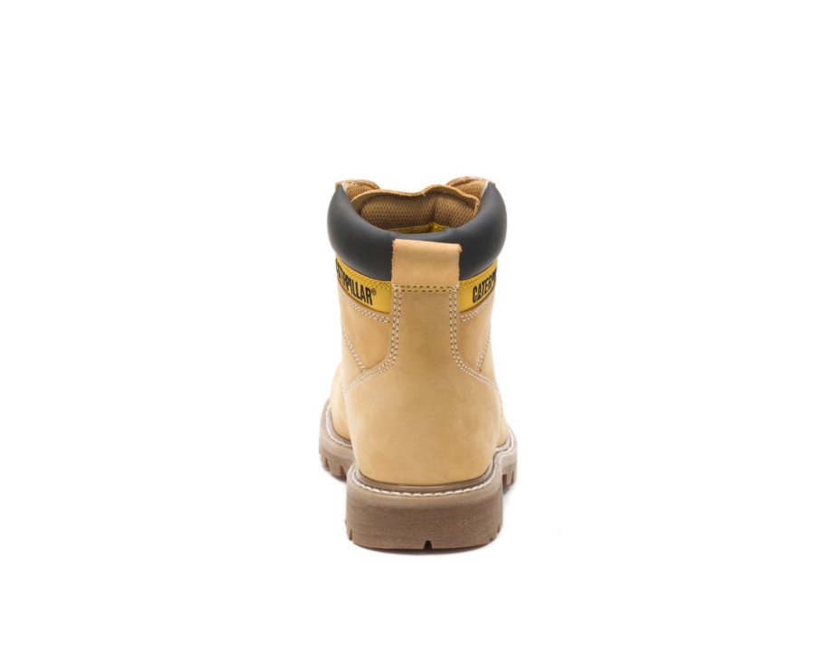 Caterpillar CAT Second Shift Steel Toe Moški Delovni Čevlji Rjave | CAT-168CZ