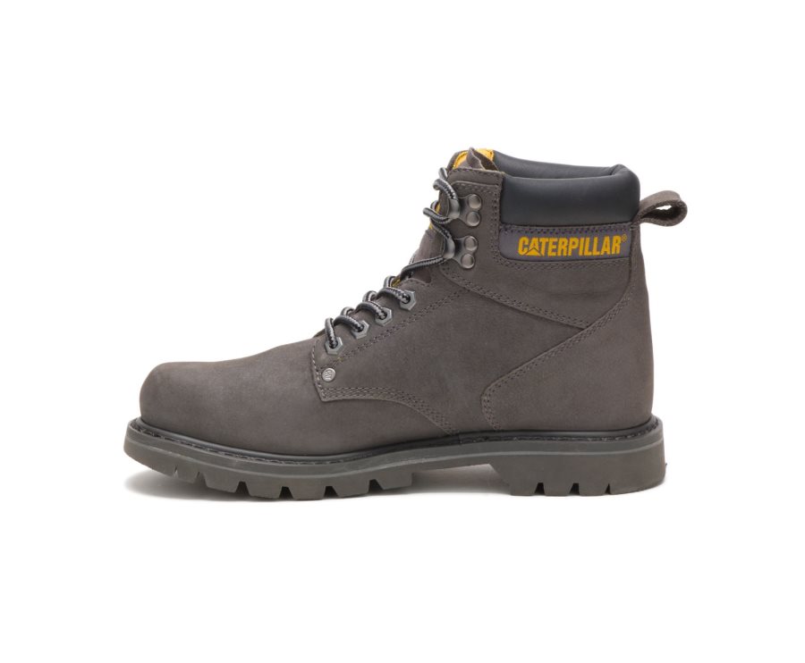 Caterpillar CAT Second Shift Steel Toe Moški Delovni Čevlji Sive | CAT-605CB