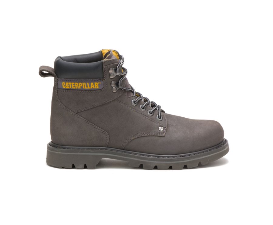 Caterpillar CAT Second Shift Steel Toe Moški Delovni Čevlji Sive | CAT-605CB