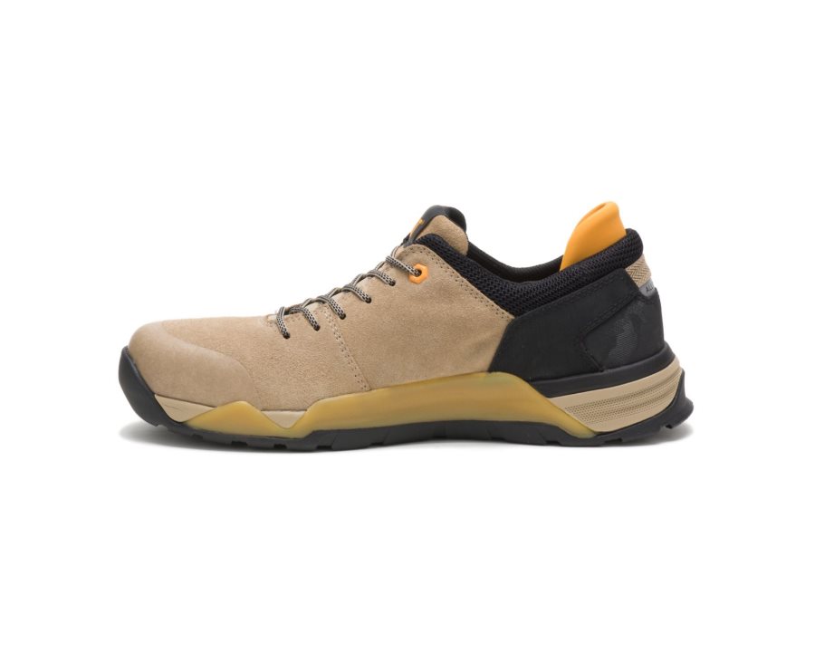 Caterpillar CAT Sprint Suede Alloy Toe Moški Superge Rjave Črne | CAT-718JH