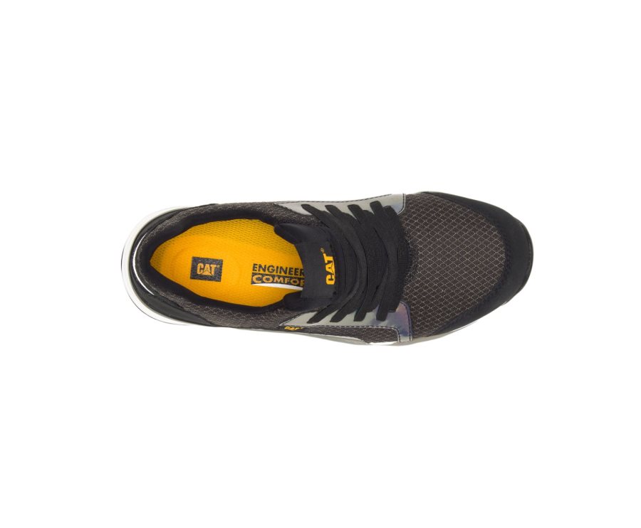 Caterpillar CAT Sprint Textile Alloy Toe Ženske Superge Črne | CAT-678KH