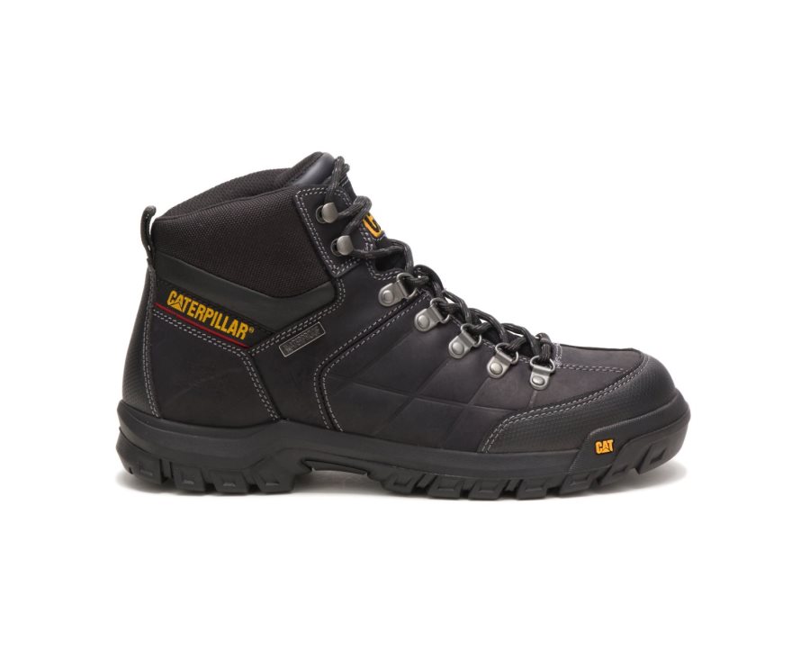 Caterpillar CAT Threshold Waterproof Moški Delovni Čevlji Črne | CAT-428TU