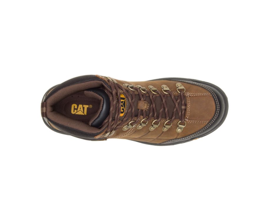 Caterpillar CAT Threshold Waterproof Moški Delovni Čevlji Rjave | CAT-758XL