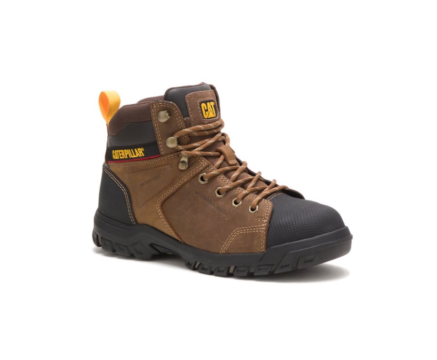 Caterpillar CAT Wellspring Waterproof Metatarsal Guard Steel Toe Ženske Delovni Čevlji Rjave | CAT-246SQ