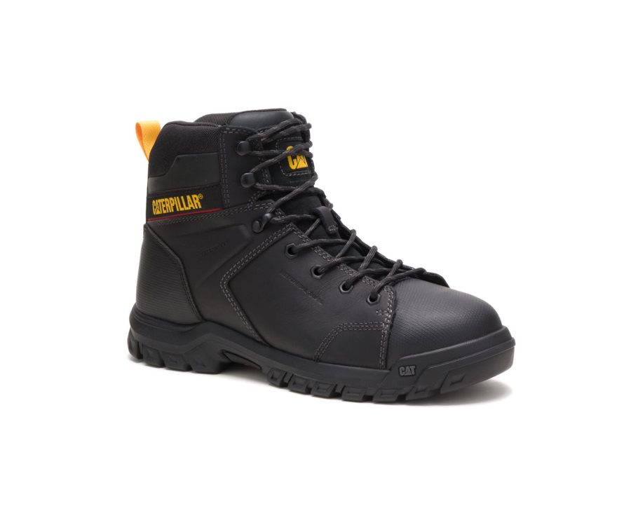 Caterpillar CAT Wellspring Waterproof Metatarsal Guard Steel Toe Moški Delovni Čevlji Črne | CAT-871CJ